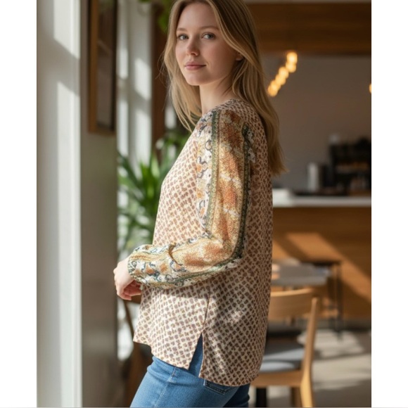 Hannah Long Sleeve Boho Top - Picture 5 of 13